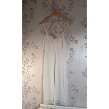 vintage cream slip dress lace
