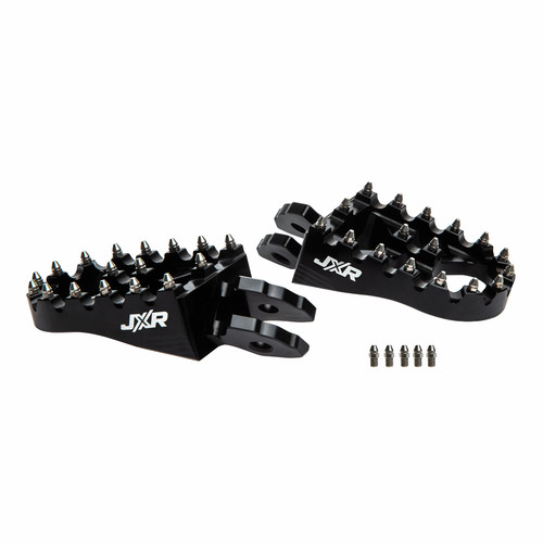 Jxr black foot pegs - foot, surron
