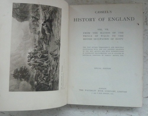 Vintage book cassell history - book,