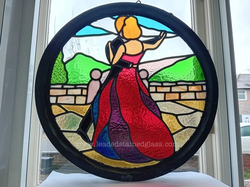 Leaded stained glass - , in