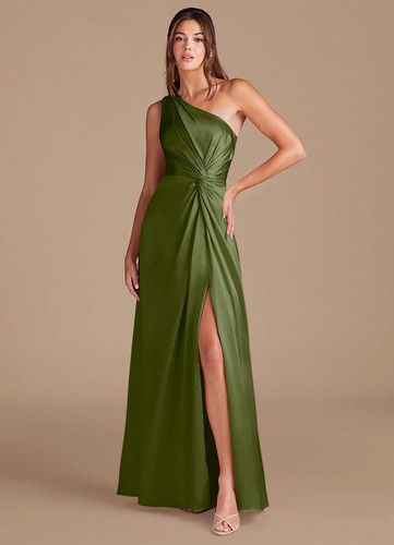 Azazie brooke olive green one - brooke,