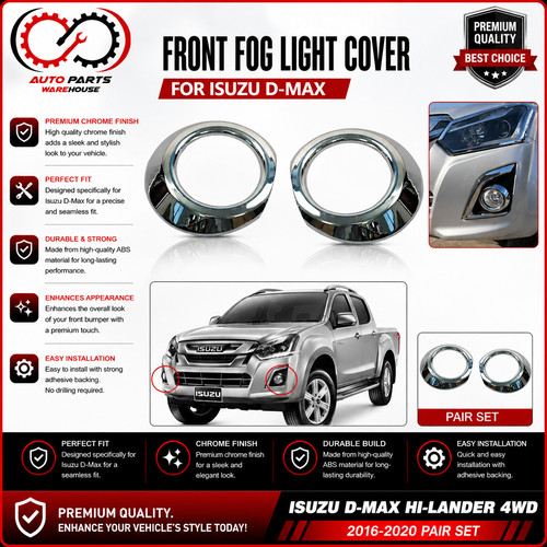Chrome fog light lamp cover - chrome,