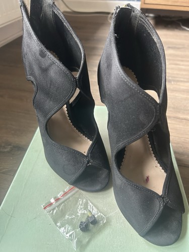 Black suede carvela - shoe, boot