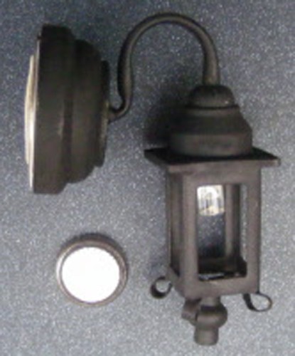 Dolls house black coach led - coach,