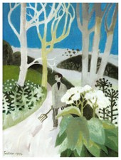Man on a Path with a Pitchfork