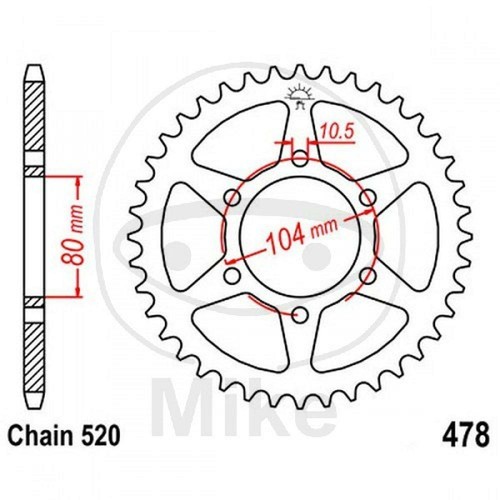 Crown teeth 520 727 19 - 38,