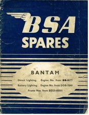 BSA BANTAM D1 125cc SPRING