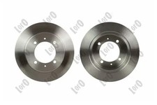 2x Brake disc solid 231-04-045 ABAKUS for MITSUBISHI VOLVO