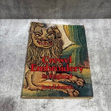 crewel embroidery in england book, by Joan Edwards, 1975 Hardcover