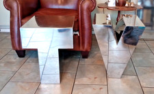 Vintage T V Stainless steel Giant Letters Coffee Table ???