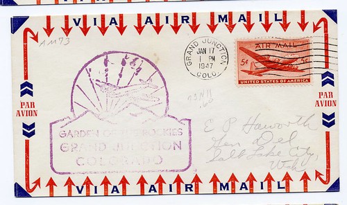 1947 first flight cover am - cover,