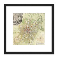 Map Antique 1739 Michurin