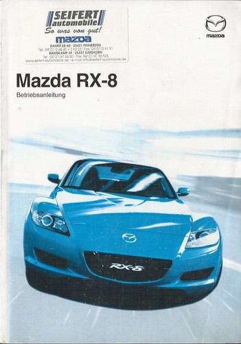 Mazda owners manual - manual, 2004