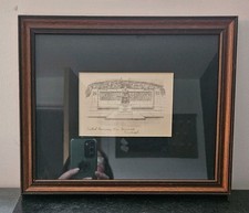 Scottish American Man War Memorial Framed 1914 Hand Drawn Collectors