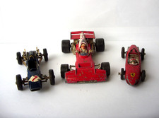 Corgi toys racing cars - toys, x3