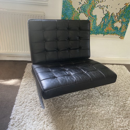 Barcelona chair black mies van - chair,