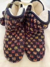 Fat Face Women’s Sara Knit Boot Slippers New Size UK L Shoe Size 7-8