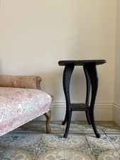 A Liberty Arts and Crafts, Japanese Lily Pad Carved Side Table, C1900