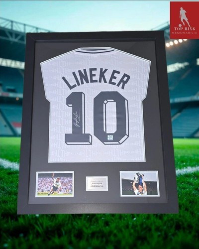 Gary lineker signed framed - lineker,