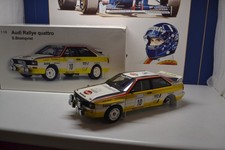 AUTOART  - 1984 ACROPOLIS RALLY - AUDI QUATRO #10 - 1/18 SCALE MODEL CAR DAMAGED