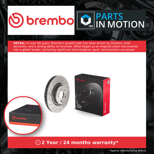 Brake discs pair vented - brake,