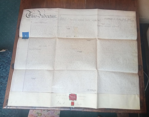 Victorian vellum indenture - victorian,