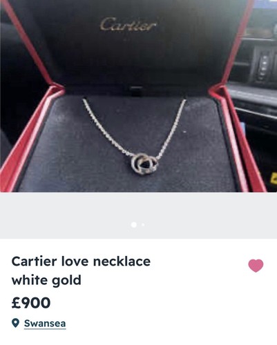 Cartier love 18ct white gold - cartier,