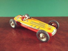 Rare Version Tippco TCO Tin Clockwork Open-wheel Race Car Tinplate Racer
