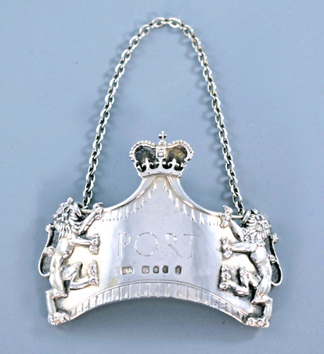 Vintage silver port crown - silver,
