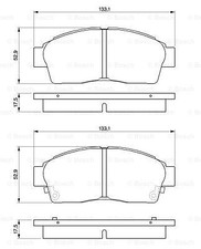 BOSCH 0 986 461 123 Brake Pad