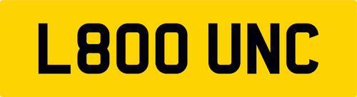 Bounce reg number plate - number,