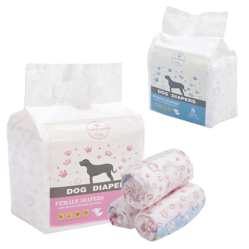 Disposable dog nappies - dog,