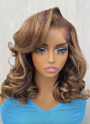 Glueless honey blonde bob - , wig