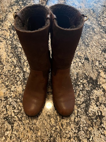Ugg boots size brown leather - brown,