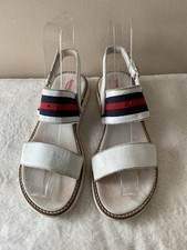 RUSSELL & BROMLEY real leather girls white sandal size 34
