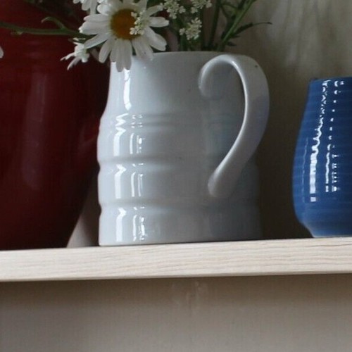 Wall shelf wooden three tier - wooden,