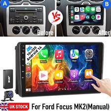 DAB+ For Ford Transit MK7 Focus Kuga Android 14 Car Stereo GPS Navi Carplay 32GB