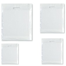 PLASTIC CARRIER BAG - Modern Printed Strong Gift shopping Bags- ALL SIZES/COLORS