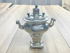 VINTAGE SILVER PLATE RUSSIAN URN SAMOVAR SMALL ORNAMENT INFUSER
