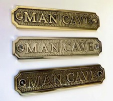 MAN CAVE Door Sign PLAQUE +