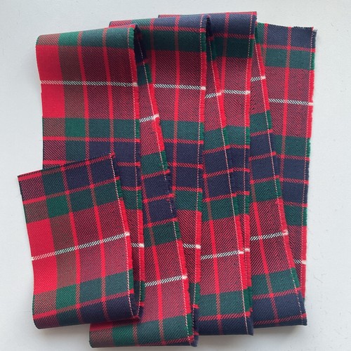 Fraser red modern tartan - red,