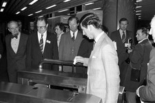 Prince Charles watched by