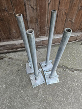 Scaffolding Jack Adjustable leg - 4 x New 600mm Heavy Duty Screw Base Jacks