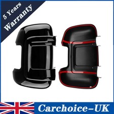 For Fiat Ducato Peugeot Boxer Relay Long Arm Wing Mirror Cover Protectors
