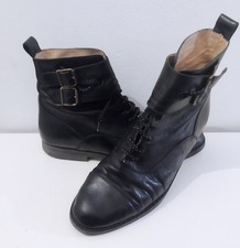 Leather Boots Uk 7 Black Next Buckle Witch Steampunk 
