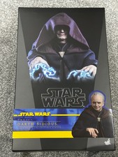 Hot Toys Star Wars Clone Wars Darth Sidious TMS102 1/6TH Scale Figure Pre Owned 