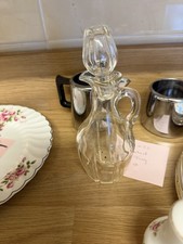 Vintage glass vinegar bottle - vintage,