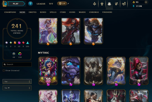 Riot account league - account,