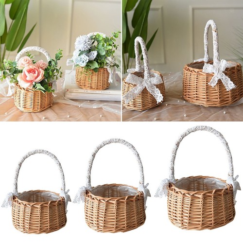 Wicker storage round children - wicker,