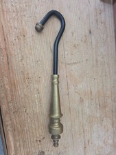 Brass and iron fireplace